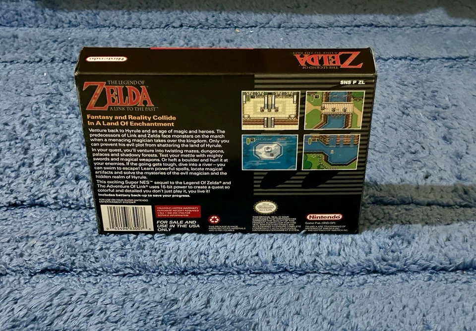 THE LEGEND OF ZELDA: LINK TO THE PAST SUPER NINTENDO SNES CIB BRAND NEW OPEN BOX - Image 2 of 4