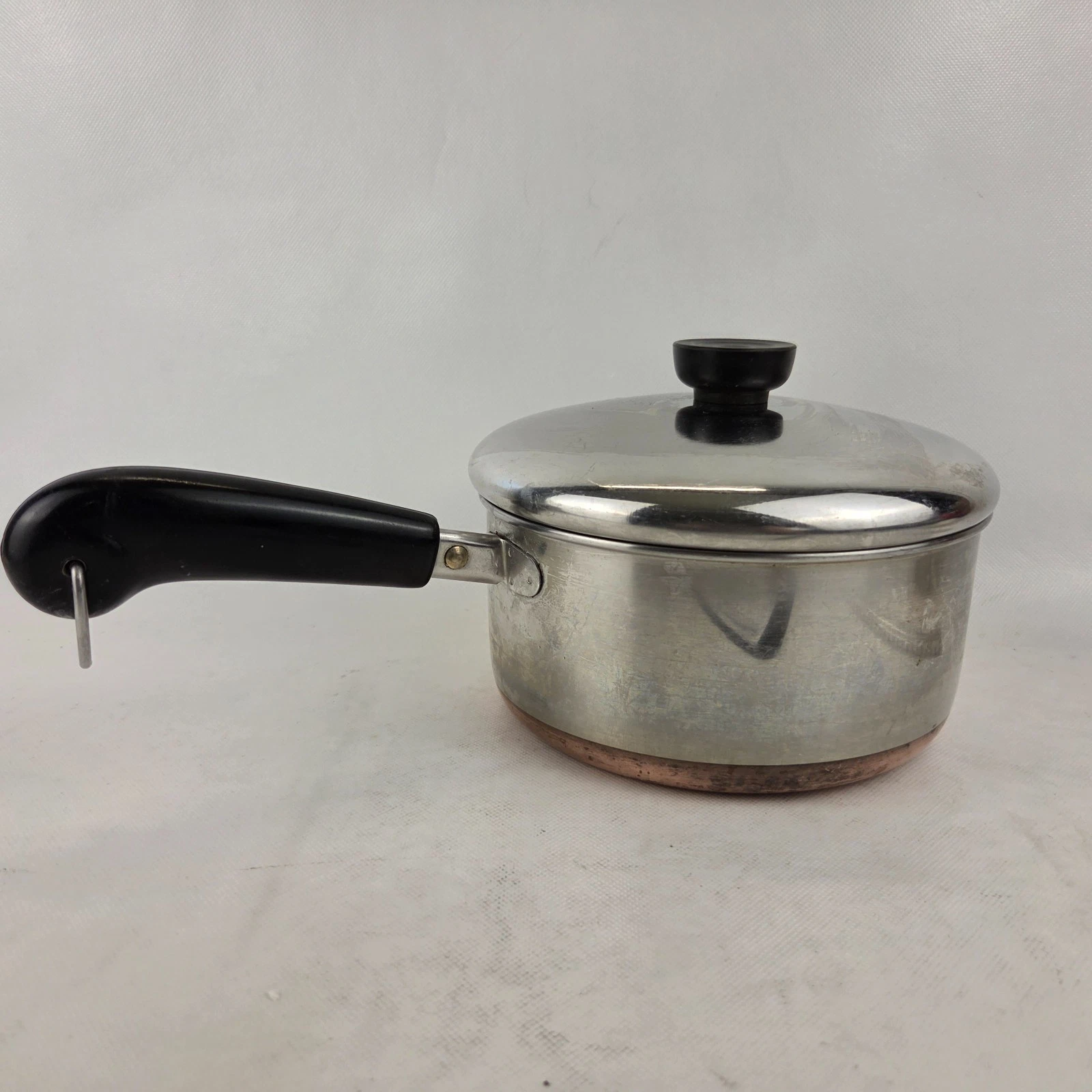 Revere Ware Stainless Steel Copper Clad Bottom 2Qt Saucepan W/Lid