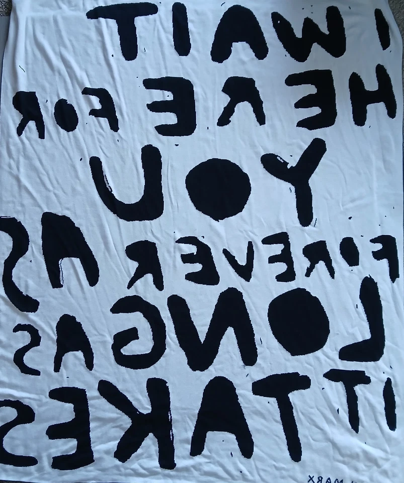 IKEA STEFAN MARX LIMITED EDITION BLACK & WHITE BLANKET ART EVENT 2021 - Image 3 of 3