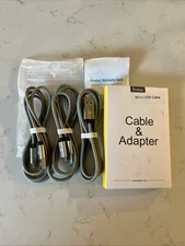 3” Micro USB Cable 3-pack New in Original Box - JETech Rankie
