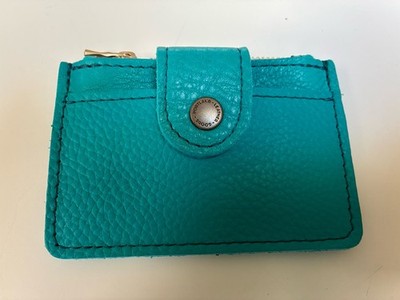 Portland Leather Goods Seafoam Sabrina Wallet Zip Snap Smooth Aquarius