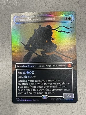 Leonardo, Sewer Samurai (Borderless) Teenage Mutant Ninja Turtles Foil MTG