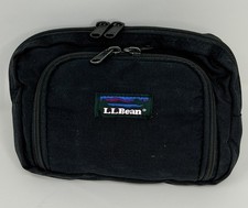Vintage LL Bean Black Waist Belt Pack Bum Bag...