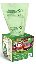 Compostable Trash Bags, 3 Gallon / 11.35 Liter, 100 Count, Extra Thick 0.71 M...