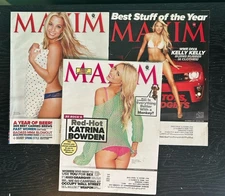 Maxim magazine Lot of 3 issues 2011 2012 Dominique Storelli Katrina Bowden