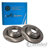 2X RAP Brakes Bremsscheiben 294Mm BelÜFtet Hinten Passend FüR BMW 3 | R-D0640