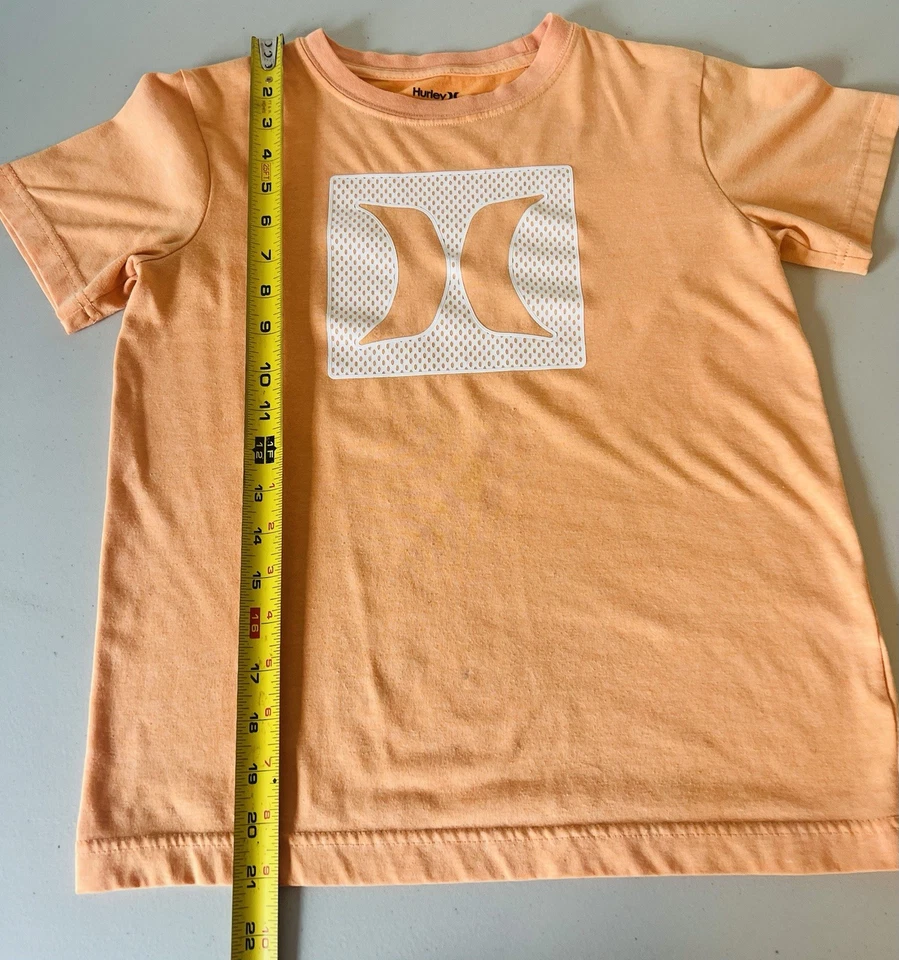Hurley Orange Boys Medium T-Shirt Lot of 10-12 Years Short Sleeve Graphic Logo - Image 2 of 4