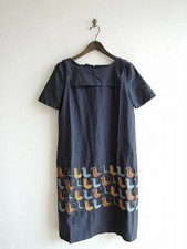 Mina Perhonen Wood Bird One Piece Dress 38 Cotton Used