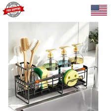 Extendable Sponge Holder for Kitchen Sink Extra Large Sink Caddy Adjustable...