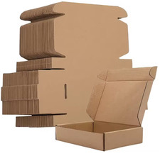 10PCS Corrugated Box Mailers,Brown Cardboard Shipping Box Corrugated Box Mail