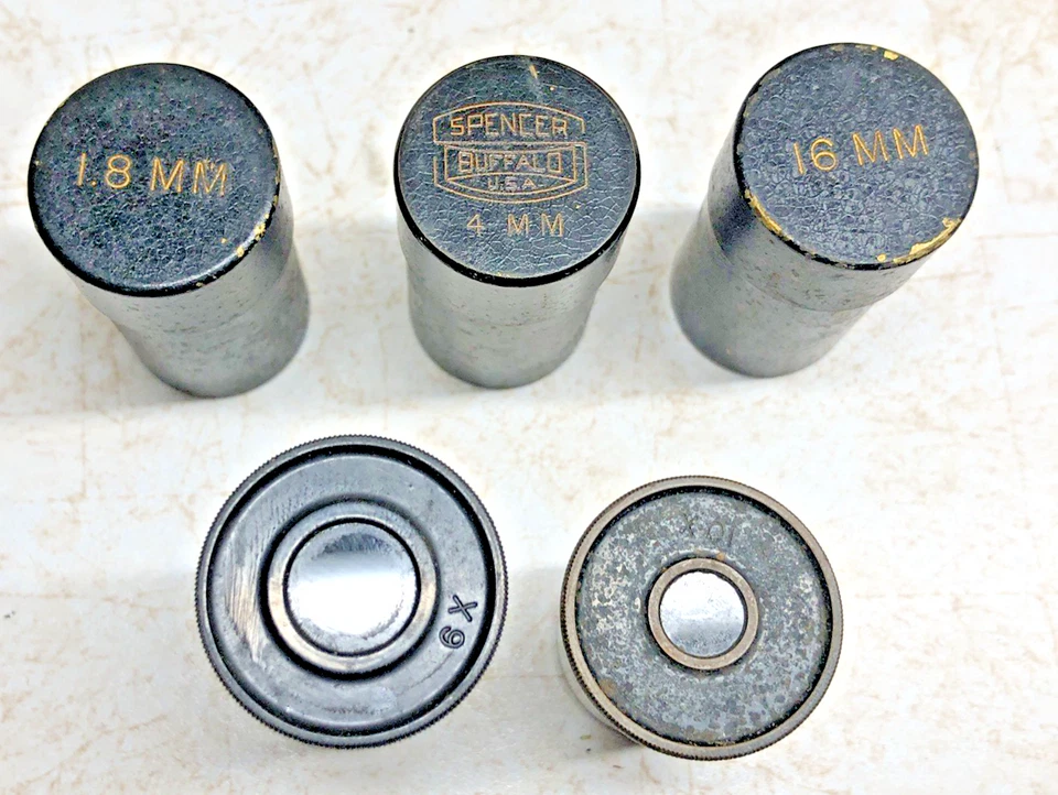 Vintage Spencer Microscope With Case Buffalo USA Cast Iron Brass - Image 4 of 4