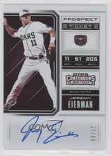 2018 Contenders Draft Picks Prospect Ticket 27/99 Jeremy Eierman #17 Auto 0il7