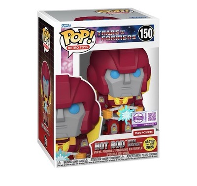 Funko Pop! Hot Rod with Matrix | Transformers | Glow In Dark | #150 LE 7500