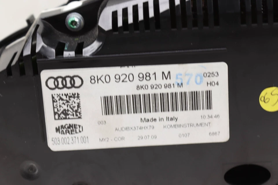 AUDI S4 2010-2011 3,0 L - Cuadro de instrumentos / velocímetro 8K0920981M Foto 3 de 4