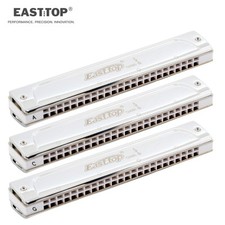Easttop 3keys 24Hole Professional Tremolo Harmonica Set of A C G Mouth Organ Lot