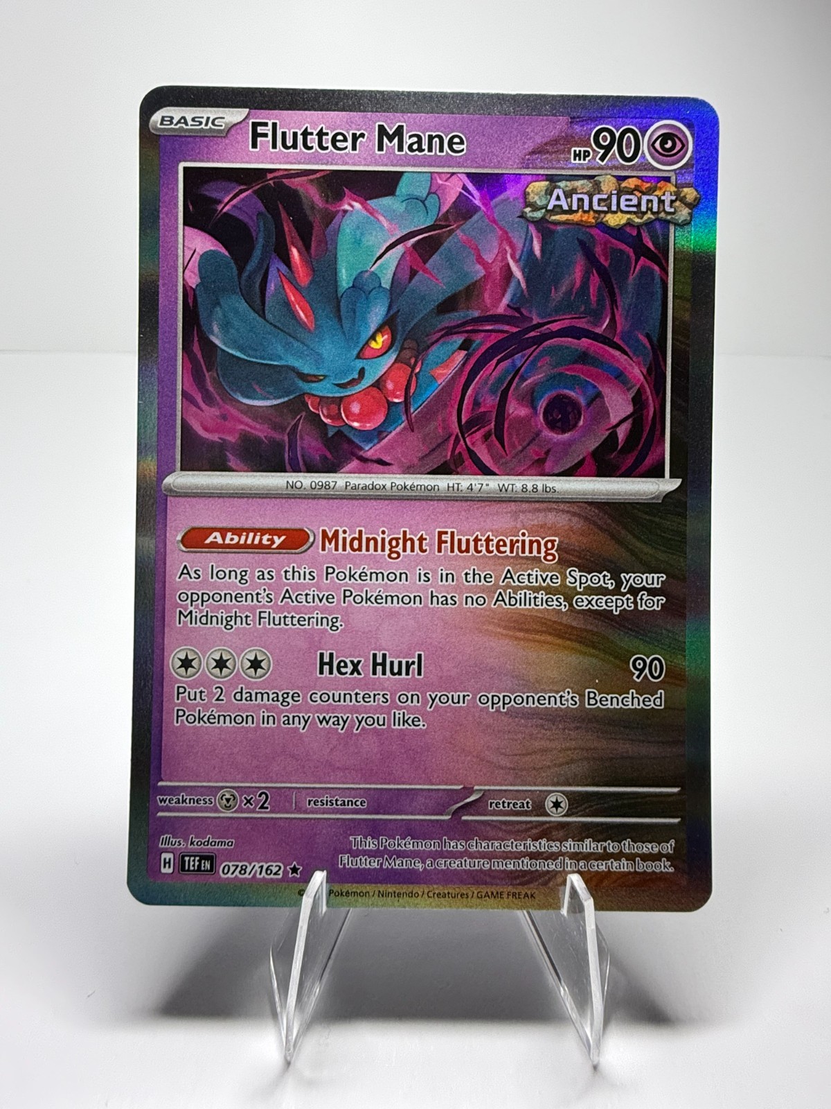 Flutter Mane 78/162 Rare Holo Temporal Forces Pokemon