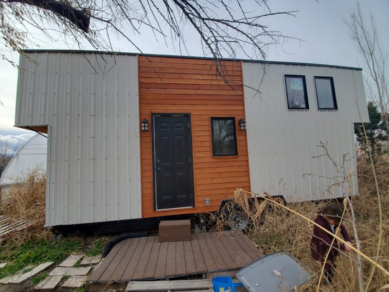 Tiny House On Wheels 2 Lofts, HVAC, W/D, Microwave, Stove, Composting Toilet