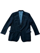 Saks Fifth Avenue Men's Loro Piana Navy Blue Blazer Size 46 Long