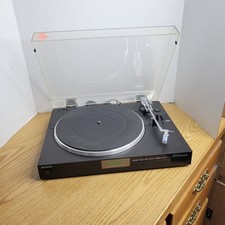 Sony PS LX410 Direct Drive Fully Automatic Stereo Turntable Black Tested Works