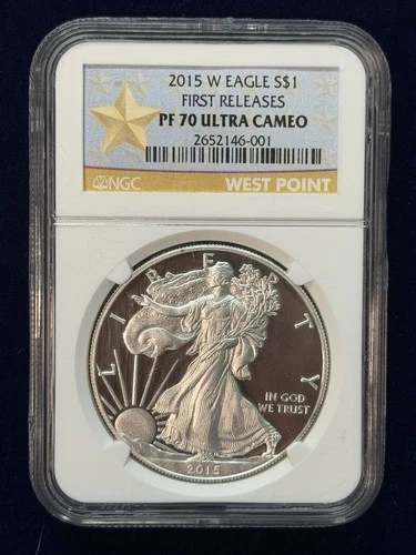2015-W Proof American Silver Eagle NGC PF70 Ultra Cameo First Releases