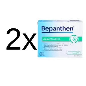2 x Bepanthen Augentropfen 20 x0,5ml 20 ml PZN 08300022