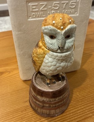 Vintage Ezra Brooks 1980 Owl No. 1 Mini Whiskey Decanter - With