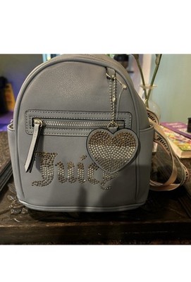 Juicy Couture Backpack All That Glitters, Licorice and Silver