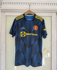 Manchester United 2021-2022 Third Soccer Jersey Football Kit Shirt Size L