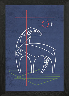 Das Lamm Gottes gerahmtes Wandbild Poster Leinwanddruck Bild