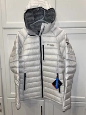 NEW Colombia Women's Arctic Crest Down Hooded Jacket White Size Large