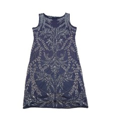 Pisarro Nights Heavely Beaded Dress Women Size 8 Cocktail Wedding Formal 20s