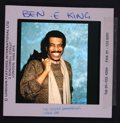 Ben E King Foto-Transparenz Original Positiv 52mm Presse Promo Ca. 1990er