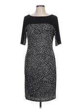 Chaps Women Black Cocktail Dress L