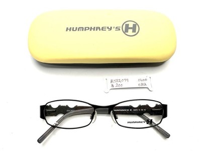 New Humphreys Matte Black Oval Rectangular Glasses Temples 582079 10 50 17 135