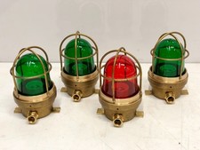 4er Set Tranberg Messing Schottleuchten Vintage poliert Altschiff