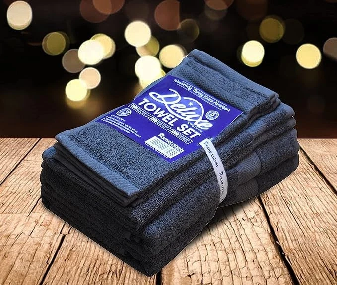 100% Cotton Ring Spun 2 Bath Towel/ 2 kitchen Towel/ 4 Wash Cloth (08 pack) - Image 3 of 4