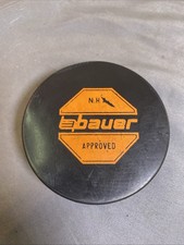 Lot of 8 Vintage Hockey Pucks CCM Bauer Cooper Colman Official Game Used