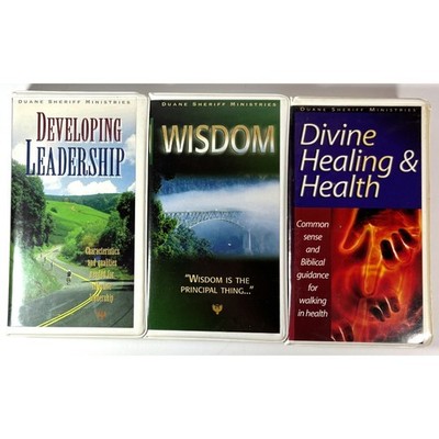 Duane Sheriff Cassettes Wisdom / Divine Healing & Health / Developing Leadership