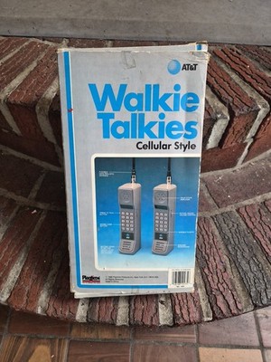 1988 Vintage AT&T WALKIE TALKIES Cellular Style Brick Phone Retro Playtime 