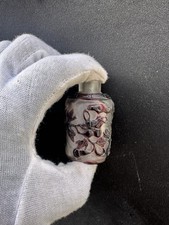 Antike chinesische Peking Glas Schnupftabakflasche