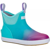 Xtratuf Women's Ankle Deck Boot, Blue Aurora, Size 6 Slip Resistant Outsole NIB