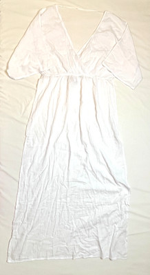 NWT Calzedonia Linen Beachwear Cover-up Dress, White - M