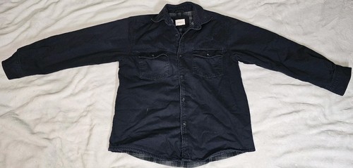 High Sierra Mens Fleece Lined Shacket Medium Sherpa Workwear Button Up - Picture 2 of 13