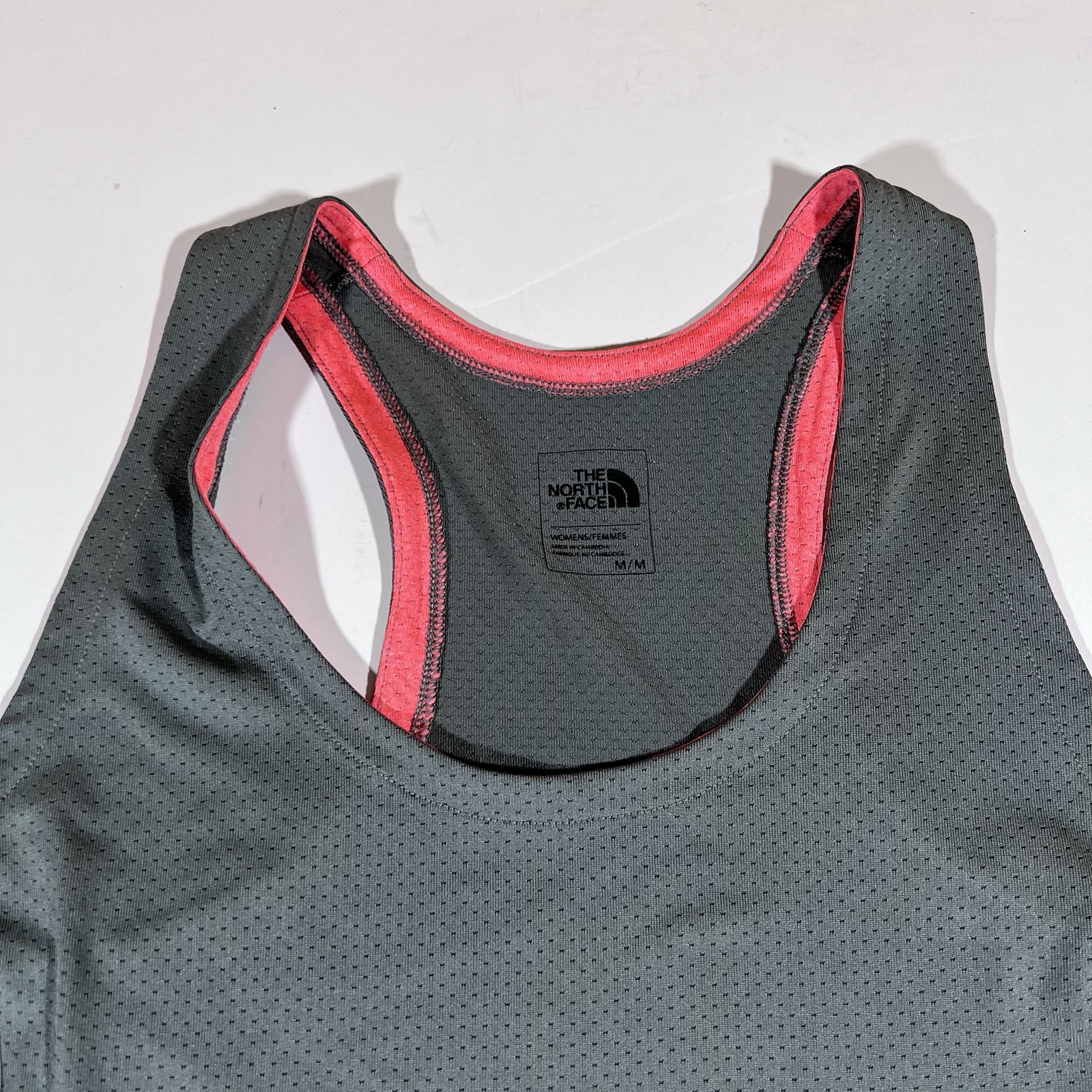 The North Face Racerback Grey Pink Tank Top Shirt Women's Size Medium thumbnail 4