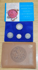 1965 Austria Vienna University Silver Proof Coin Set