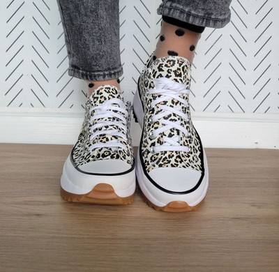 ❤️Converse Run Star Hike Platform Archive Leopard 8.5 Womens