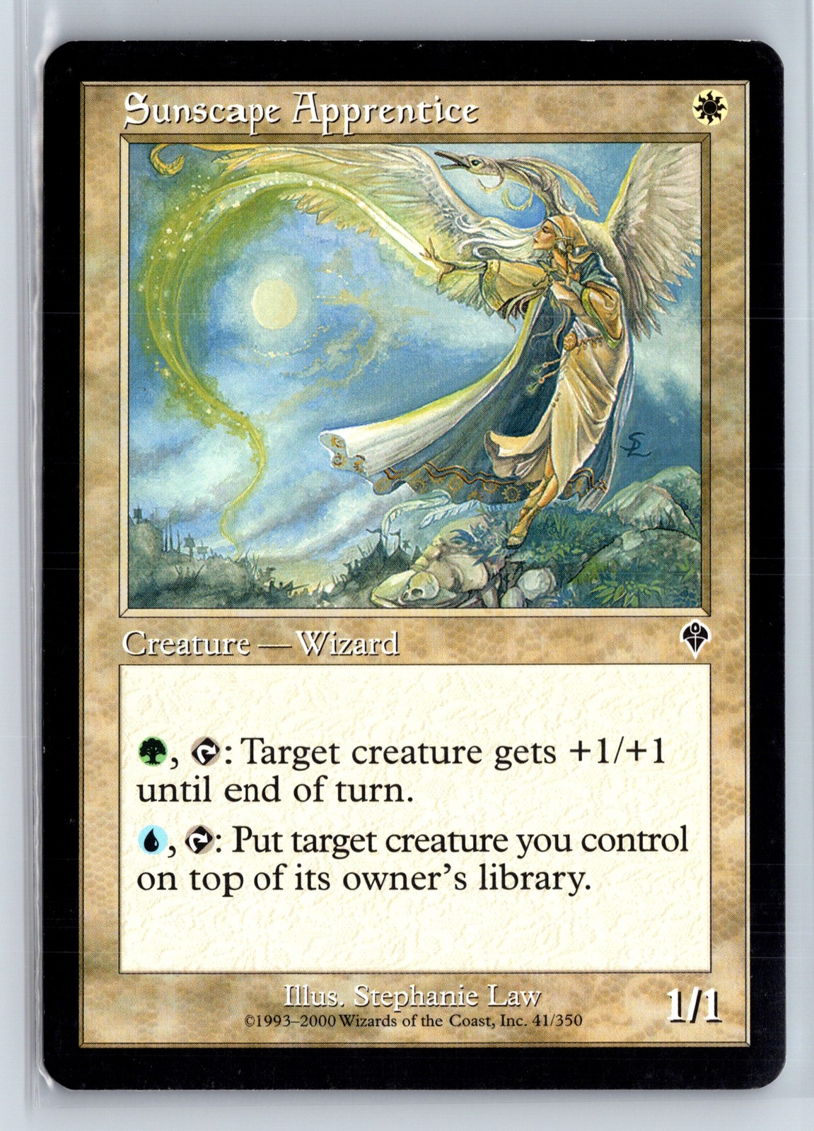 (2x) SUNSCAPE APPRENTICE - Invasion – MTG Magic the Gathering Card - Common