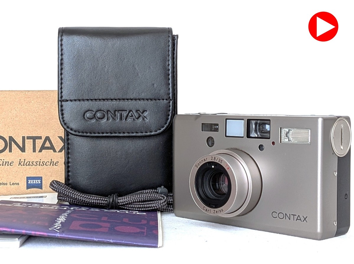 コンタックスt3 TOP MINT in Box] CONTAX T3 Titan Silver Point & Shoot Film