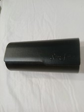 SEAN JOHN  LEATHER HARD EYEGLASSES SUNGLASSES CASE BLACK