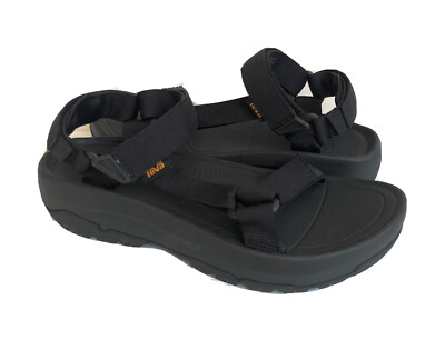 TEVA MEN HURRICANE XLT2 AMPSOLE BLACK SPORT SANDALS US 11 / EU